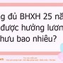 Đóng Bhxh 25 Năm Hưởng Lương Hưu Bao Nhiêu