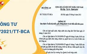 Thông Tư 79/2021/Tt-Bca